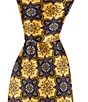 Color:Yellow - Image 1 - Medallion Printed 3 1/4#double; Silk Tie