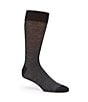 Color:Black - Image 1 - Micro Stripe Crew Dress Socks