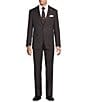 Cremieux Modern Fit Flat Front 2-Piece Suit, Color:Burgundy - Image 1