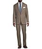 Cremieux Modern Fit Flat Front Classic Solid 2-Piece Suit, Color:Tan - Image 1