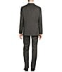 Cremieux Modern Fit Flat Front Fancy Pattern 2-Piece Suit, Color:Grey - Image 2
