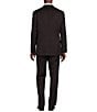 Cremieux Modern Fit Flat Front Fancy Print 2-Piece Suit, Color:Burgundy - Image 2
