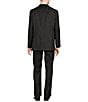 Cremieux Modern Fit Flat Front Stripe Pattern 2-Piece Suit, Color:Charcoal - Image 2