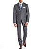 Cremieux Modern Fit Flat Front Striped 2-Piece Suit, Color:Grey - Image 1
