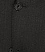 Color:Charcoal - Image 3 - Modern Fit Flat Front Twill 2-Piece Suit