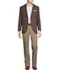 Cremieux Modern Fit Notch Lapel Plaid Sport Coat, Color:Berry - Image 3