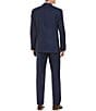 Color:Navy - Image 3 - Modern Fit Flat Front Solid 2-Piece Suit