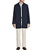 Cremieux Modern Solid Raincoat, Color:Navy - Image 3