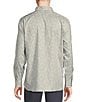 Color:Lucent White - Image 2 - Paisley Twill Lucent White Long Sleeve Woven Shirt
