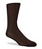 Color:Brown - Image 1 - Pindot Dress Socks
