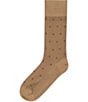Cremieux Pindot/Square Pattern Dress Socks, Color:Khaki - Image 2