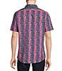 Cremieux Premium Denim Multi Color Pattern Stretch Short-Sleeve Woven Shirt, Color:Multi - Image 2