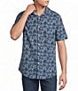 Cremieux Premium Denim Scroll Print Short Sleeve Woven Shirt - Image 1