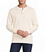 Cremieux Premium Denim Solid Long Sleeve Henley Shirt - Image 1
