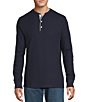 Cremieux Premium Denim Solid Long Sleeve Henley Shirt - Image 5