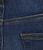Color:Blue - Image 4 - Premium Denim Stretch Straight Fit Jeans
