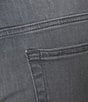 Color:Grey - Image 4 - Premium Denim Stretch Straight Fit Jeans