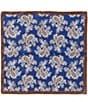 Cremieux Preston Bordered Pines Woven Silk Pocket Square - Image 1