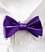 Color:Grape - Image 1 - Formal Silk Bow Tie