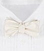 Color:Ivory - Image 1 - Formal Silk Bow Tie
