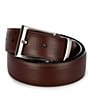 Color:Brown - Image 1 - Reversible Casual Leather Belt