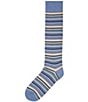 Cremieux Rochefort Stripe Over-The-Calf Dress Socks, Color:Denim - Image 2
