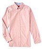 Color:Dark Coral - Image 1 - Slim-Fit Button-Down Cotton Oxford Shirt