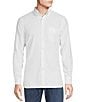 Color:Lucent White - Image 1 - Blue Label Slim-Fit Solid Oxford Long-Sleeve Woven Shirt
