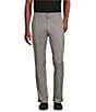 Color:Grey - Image 1 - Blue Label Soho Slim Fit Flat-Front Twill Comfort Stretch Casual Pants