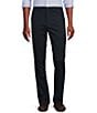 Color:Dark Navy - Image 1 - Blue Label Soho Slim Fit Flat-Front Twill Comfort Stretch Casual Pants