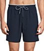 Cremieux Solid 6#double; Inseam Swim Trunks - Image 1