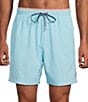 Cremieux Solid 6#double; Inseam Swim Trunks - Image 1