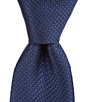 Color:Navy - Image 1 - Solid Nonsolid 3 1/4#double; Silk Tie
