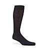 Color:Navy - Image 1 - Solid Wool Over-the-Calf Dress Socks