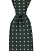 Cremieux Square Floral Medallion Traditional Silk Tie - Image 1
