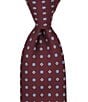 Cremieux Square Floral Medallion Traditional Silk Tie - Image 1