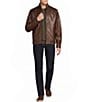 Cremieux Stand Collar Hipster Leather Jacket - Image 3
