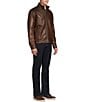 Cremieux Stand Collar Hipster Leather Jacket - Image 4
