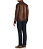 Cremieux Stand Collar Hipster Leather Jacket - Image 5