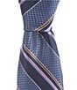 Cremieux State Striped 3 3/8#double; Silk Tie - Image 1