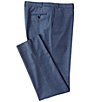 Color:Blue - Image 1 - Tailored Modern Fit Sharkskin Flat-Front Dress Pants