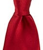 Color:Red - Image 1 - Tulle Solid Narrow 3#double; Silk Tie