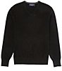 Color:Black - Image 1 - V-Neck Cashmere Sweater