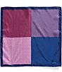 Cremieux Walter Neat Pattern Four Square Woven Silk Pocket Square - Image 2