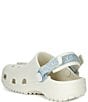 Crocs Girls' Classic Denim Flower Adjustable Backstrap Clogs (Infant) - Image 3