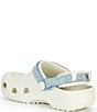 Crocs Girls' Classic Denim Flower Adjustable Backstrap Clogs (Toddler) - Image 3