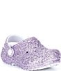 Crocs Girls' Classic Fur Lined Chunky Glitter Clogs (Infant) - Image 1