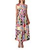 CROSBY by Mollie Burch Arlo Crew Neckline Sleeveless Maxi Dress, Color:Seedlings - Image 1