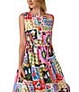 CROSBY by Mollie Burch Arlo Crew Neckline Sleeveless Maxi Dress, Color:Seedlings - Image 4