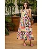 CROSBY by Mollie Burch Arlo Crew Neckline Sleeveless Maxi Dress, Color:Seedlings - Image 6